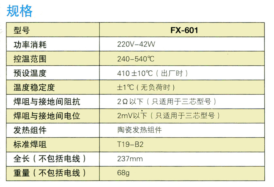 FX-601高效能調溫焊鐵-1